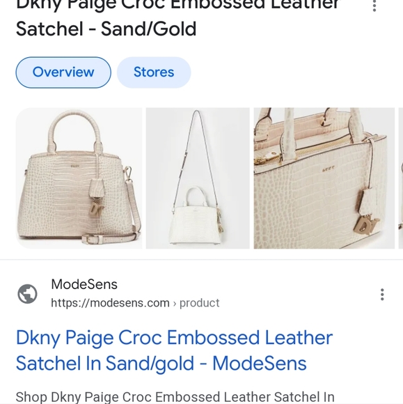 Dkny Sand Gold Paige Satchel ISO - Picture 2 of 2